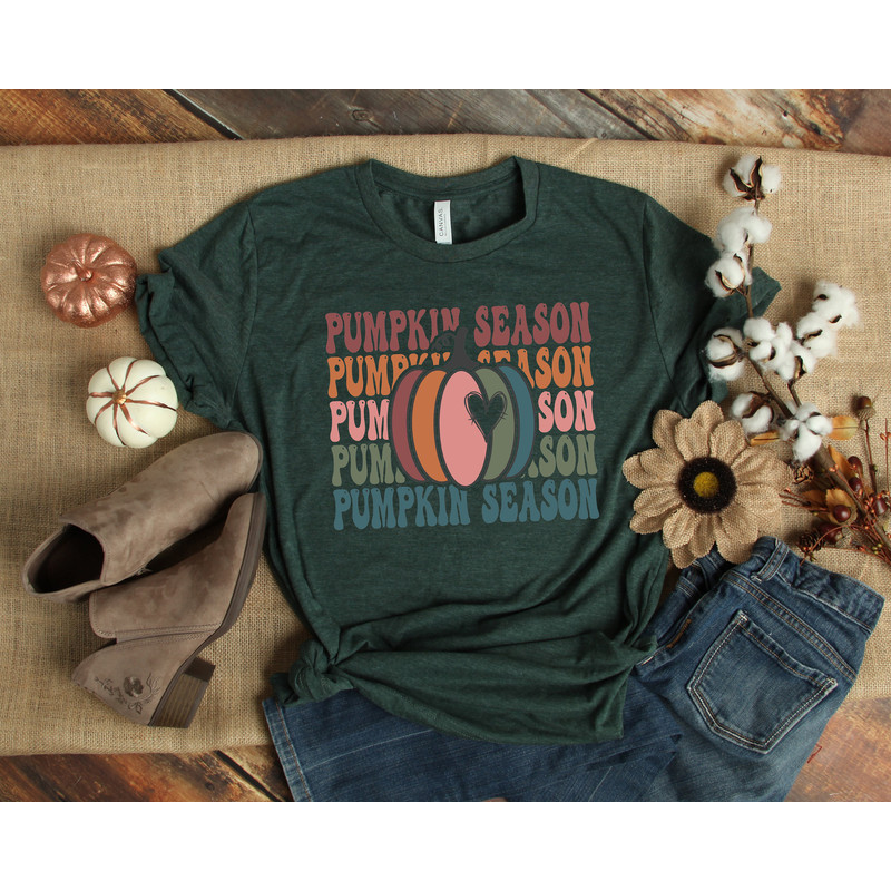 Hello Pumpkin Season Shirt, Love Fall Y'All Shirt, Leopard Pumpkin Print Fall Shirt, Hello Pumpkin, Fall Vibes, Peace Love Thanksgiving - 4.jpg