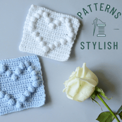 Heart Crochet Granny Square Pattern: Step-by-Step Photo Tutorial