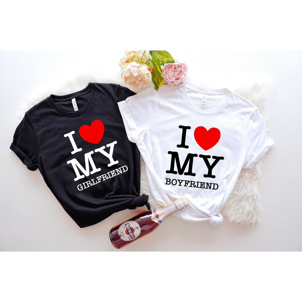I Love My Girlfriend Tshirt, I Love My Boyfriend tshirt, I Heart My Boyfriend shirt, I Heart My Girl friend tshirt, Couple Shirt - 1.jpg