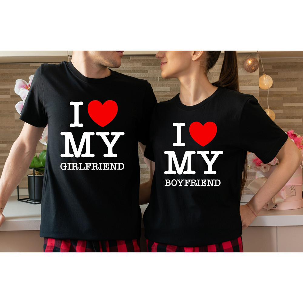I Love My Girlfriend Tshirt, I Love My Boyfriend tshirt, I Heart My Boyfriend shirt, I Heart My Girl friend tshirt, Couple Shirt - 2.jpg