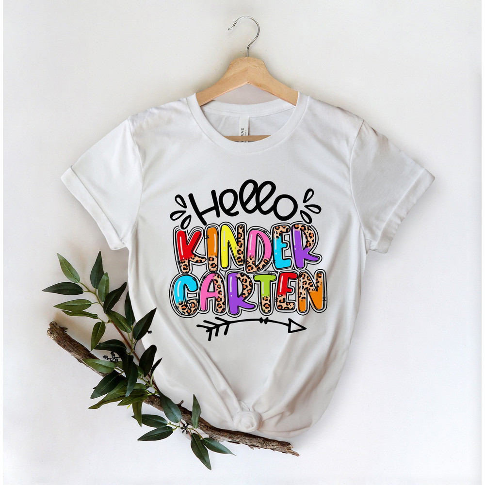 Kindergarten Shirt, Back To School Shirt, Kindergarten Leopard Shirt, Teacher Life Shirt, First Grade Teacher Shirt, Gift for Teachers - 3.jpg