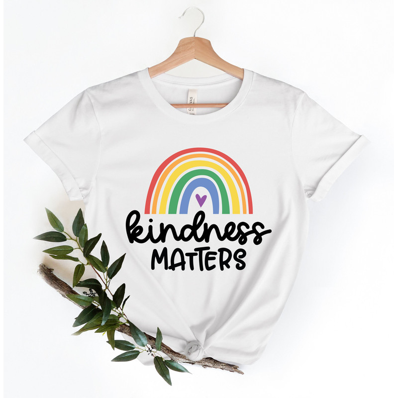 Kindness Matters Shirt, Kindness Graphic Tee, Be Kind Graphic Tee, Teacher Shirt, Kindness Shirt, Teacher Graphic Tee, Rainbow Shirt - 1.jpg