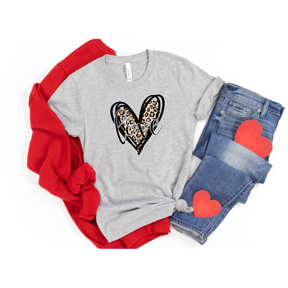 Leopard Heart Shirt, Heart Shirt, Love Shirt, Leopard Print Shirt, Retro Leopard Shirt, Leopard Print Shirt, Leopard Design For Women Shirt - 3.jpg