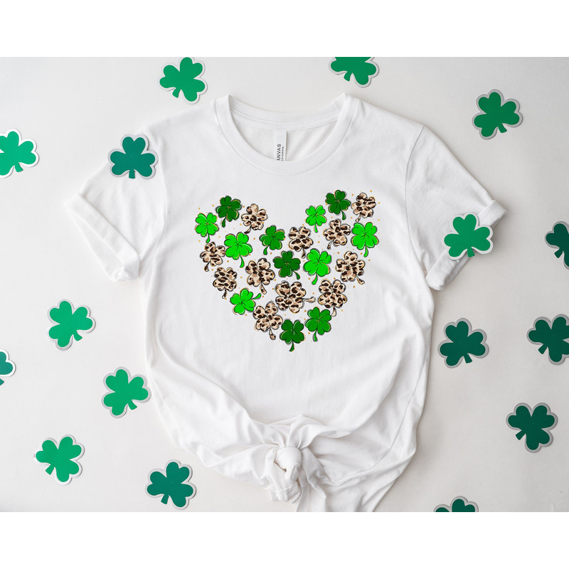 Leopard Shamrock Shirt, St Patricks Day Shirt, Patricks Shamrock Shirt, Leopard St Patricks Day Shirt, Leopard Heart Shirt, Patricks Day Tee - 2.jpg
