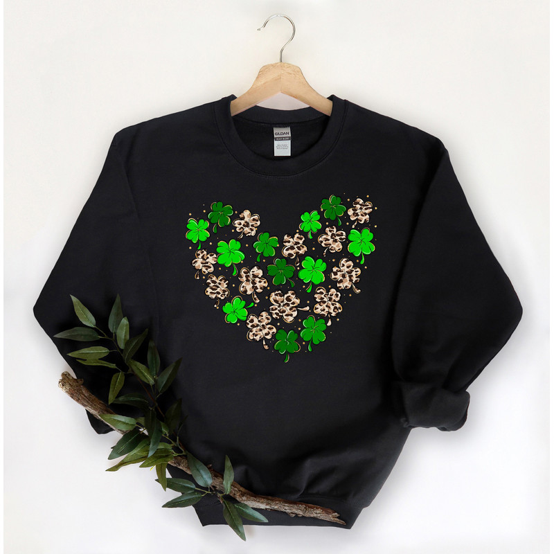 Leopard Shamrock Shirt, St Patricks Day Shirt, Patricks Shamrock Shirt, Leopard St Patricks Day Shirt, Leopard Heart Shirt, Patricks Day Tee - 3.jpg