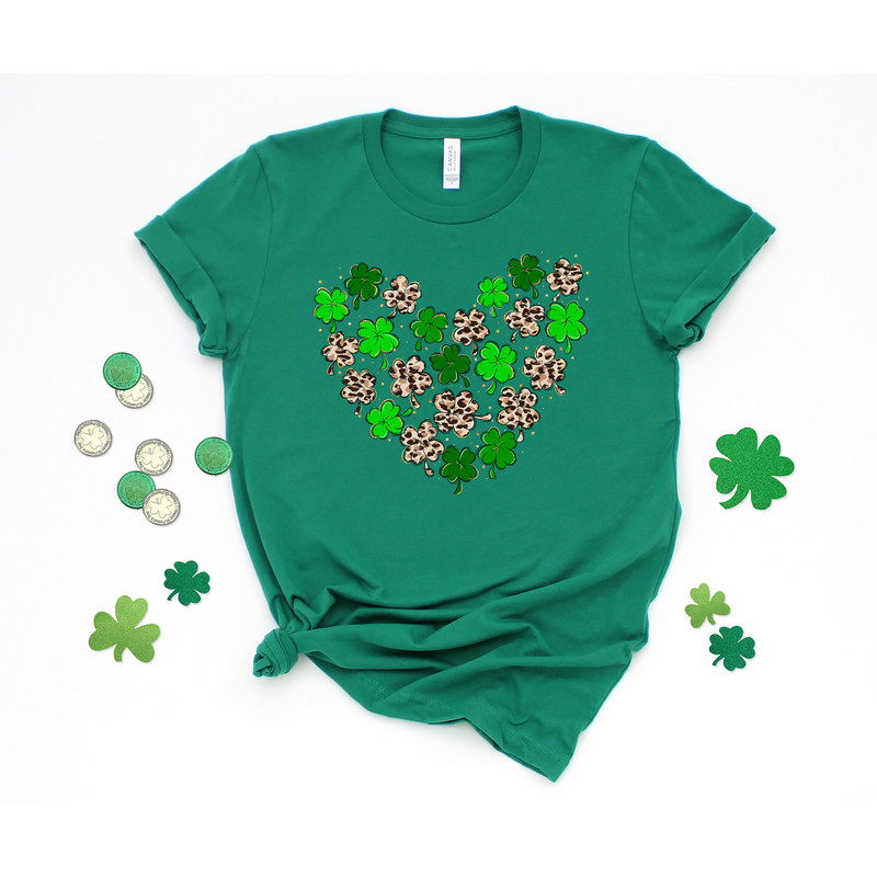 Leopard Shamrock Shirt, St Patricks Day Shirt, Patricks Shamrock Shirt, Leopard St Patricks Day Shirt, Leopard Heart Shirt, Patricks Day Tee - 4.jpg
