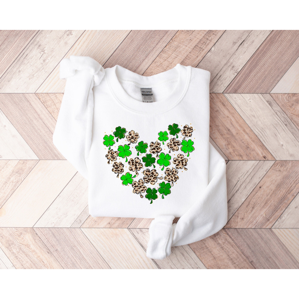 Leopard Shamrock Shirt, St Patricks Day Shirt, Patricks Shamrock Shirt, Leopard St Patricks Day Shirt, Leopard Heart Shirt, Patricks Day Tee - 5.jpg