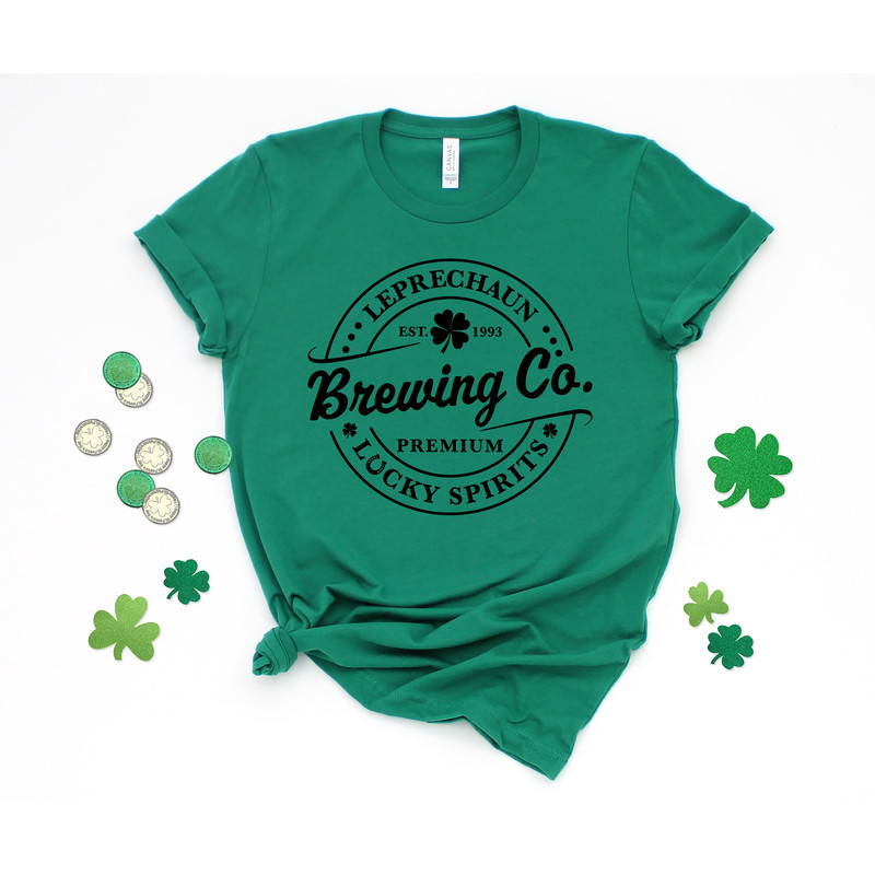 Leprechaun Brewing Co Shirt, Retro St Patricks Day Gift, Vintage Irish Shirt, Lucky Spirits Shirt, St Patty Day Shirt, Irish Shirt Gifts - 2.jpg