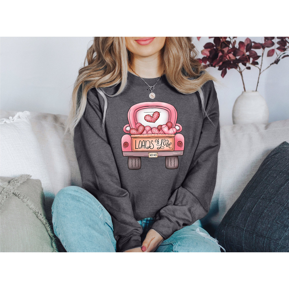 Loads Of Love Shirt, Valentines Day Truck Shirt, Truck Love Shirt, Valentines Day Shirt, Couple Matching Shirt, Valentines Day Gift - 4.jpg