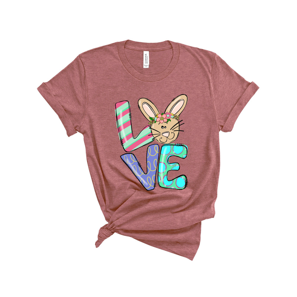 Love Bunny Shirt, Easter Love Bunny Shirt, Easter Shirt, Leopard Bunny Shirt, Mommy Kids Matching Shirt Bunny Shirt, Cute Bunny Shirt - 3.jpg