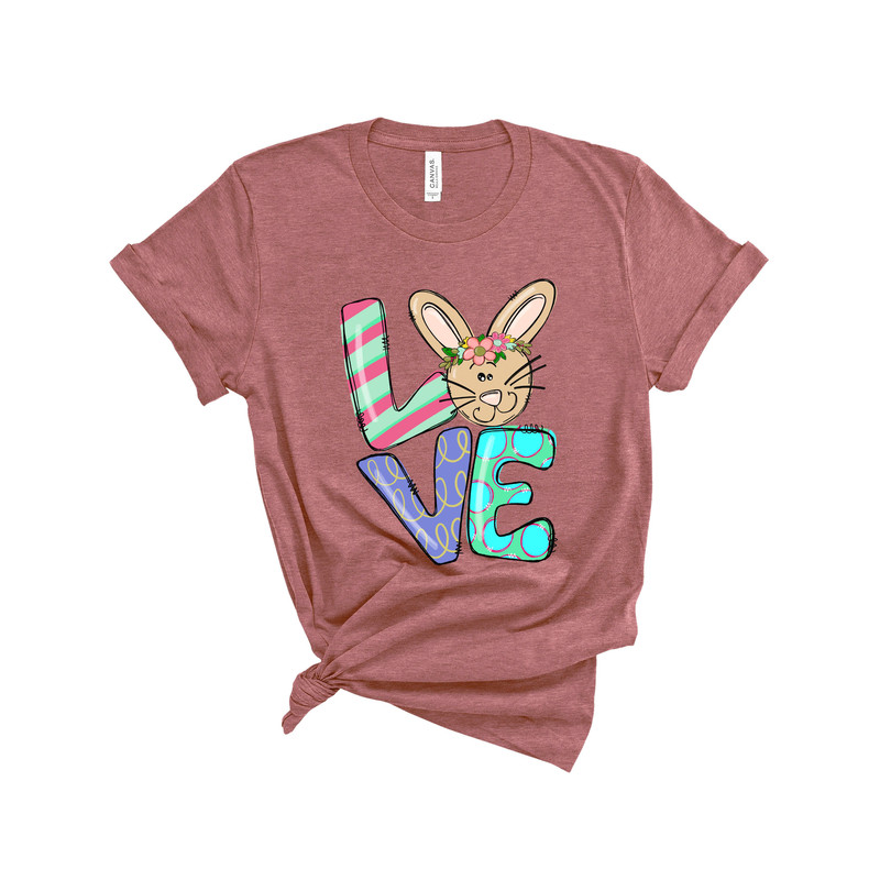 Love Bunny Shirt, Easter Love Bunny Shirt, Easter Shirt, Leopard Bunny Shirt, Mommy Kids Matching Shirt Bunny Shirt, Cute Bunny Shirt - 3.jpg