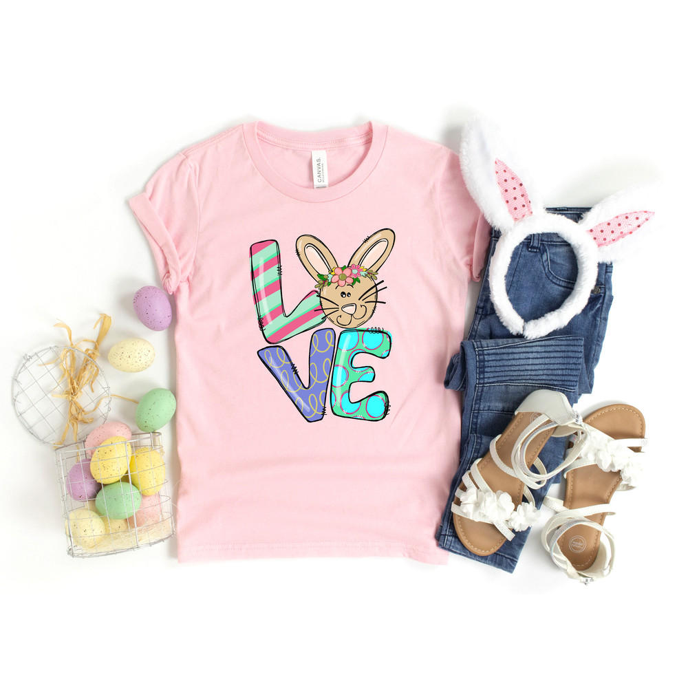 Love Bunny Shirt, Easter Love Bunny Shirt, Easter Shirt, Leopard Bunny Shirt, Mommy Kids Matching Shirt Bunny Shirt, Cute Bunny Shirt - 4.jpg