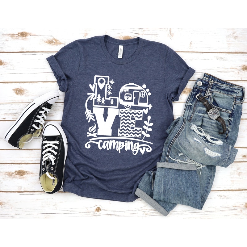 Love Camper Shirt,Camping Shirt, Travel Trailer Shirt,Happy Camper Shirt for Women,Adventure Shirt for Her,Travel Gift Cute Camping Shirt - 2.jpg