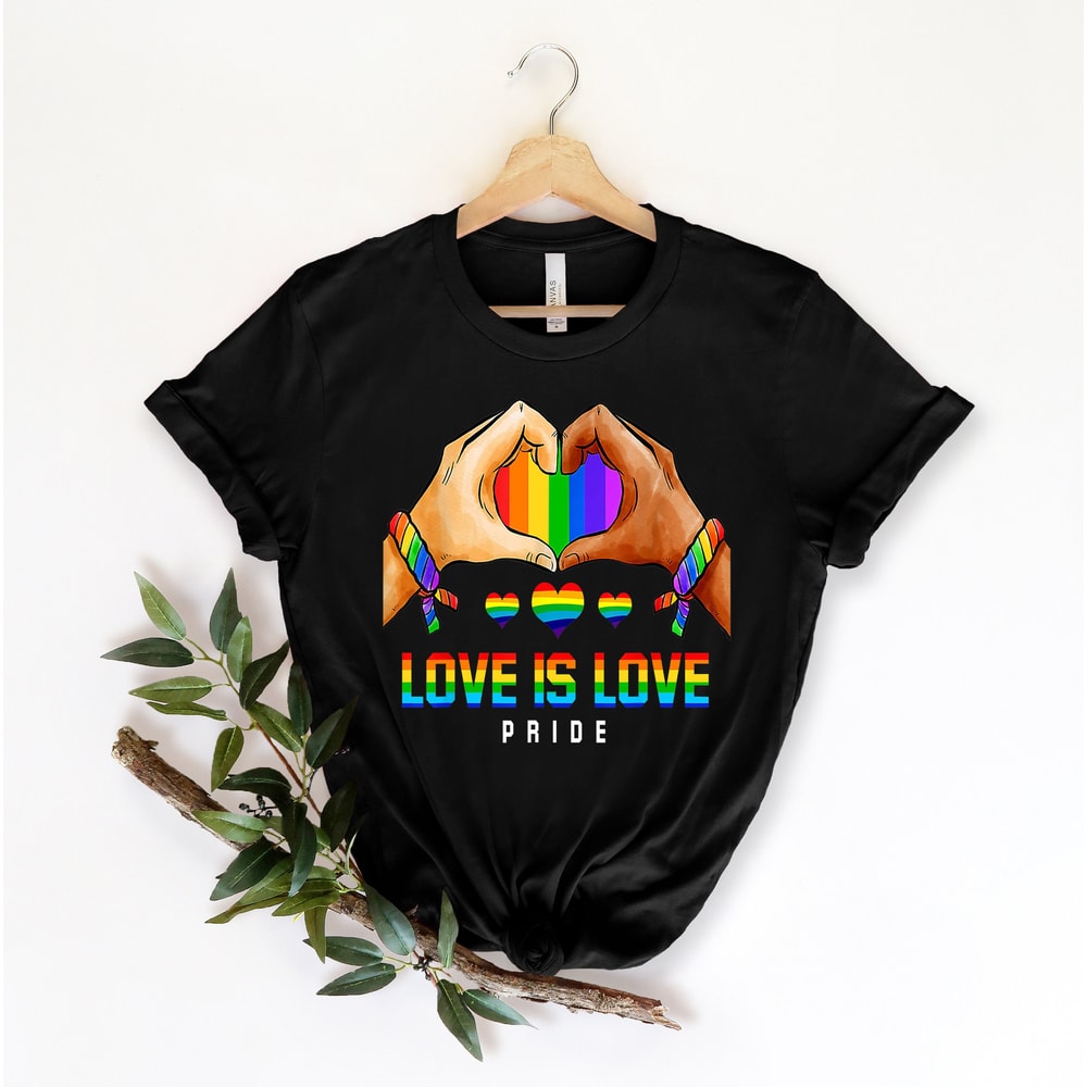 Love is Love Shirt, LGBQT Pride Shirt, Women Men Kids Toddler Baby Rainbow Shirt Retro, LGBT Shirts, Love Wins Graphic T-Shirt,Equality,Gift - 1.jpg