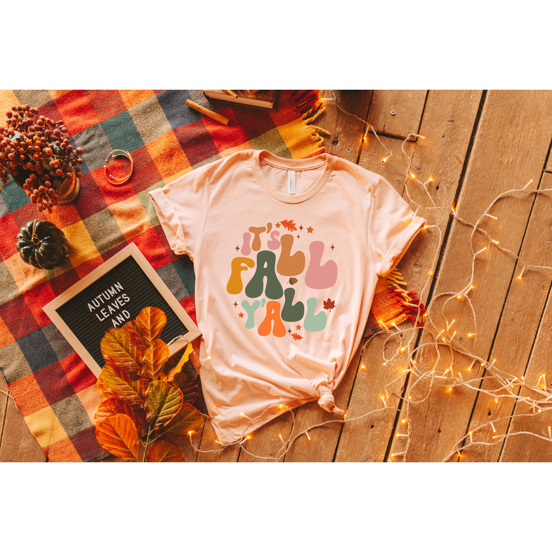Love Fall Y'All Shirt, Leopard Print Fall Shirt, Thanksgiving,Hello Pumpkin, Fall Vibes, Peace Love Thanksgiving, Family Thanksgiving Shirt - 3.jpg