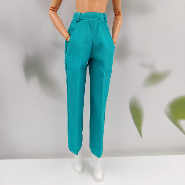 Turquoise pants for barbie.jpg