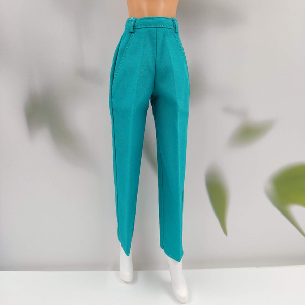 Turquoise trousers for Barbie.jpg
