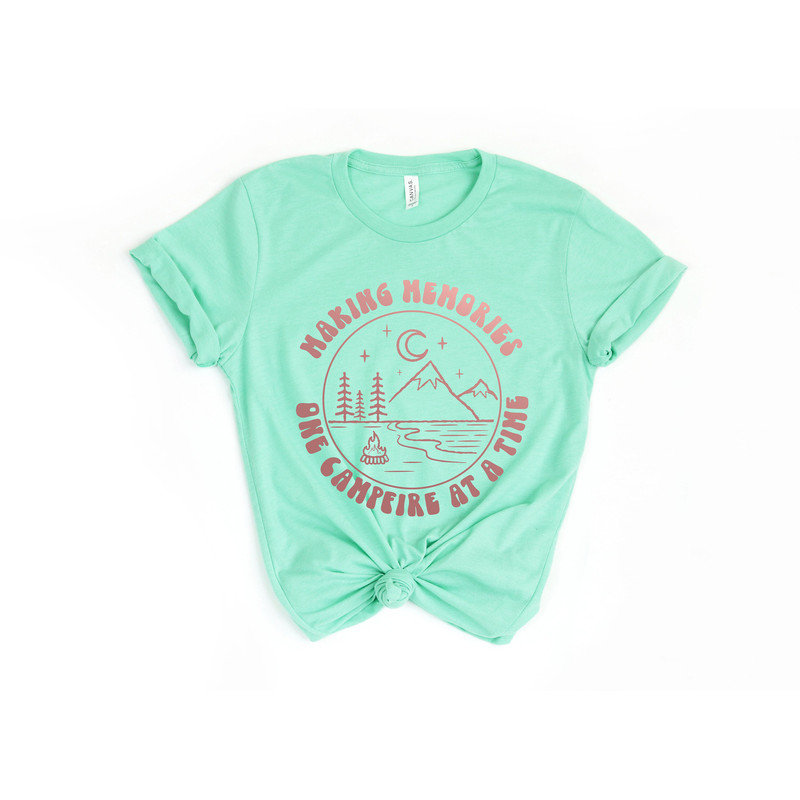 Making Memories One Campfire at a time, Camping Shirt, Womens Camping Shirt,Glamping,Nature Shirt,Camper Shirt,Camp Lover Shirt,Camper Shirt - 4.jpg