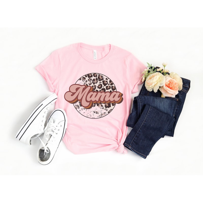 Mama Shirt, Mom Leopard Shirt, Mothers Day Shirt, Mom Life Shirt, Cute Mom Shirt, Cute Mom Gift, Mothers Day Gift, New Mom Gift, Mama Gift - 1.jpg