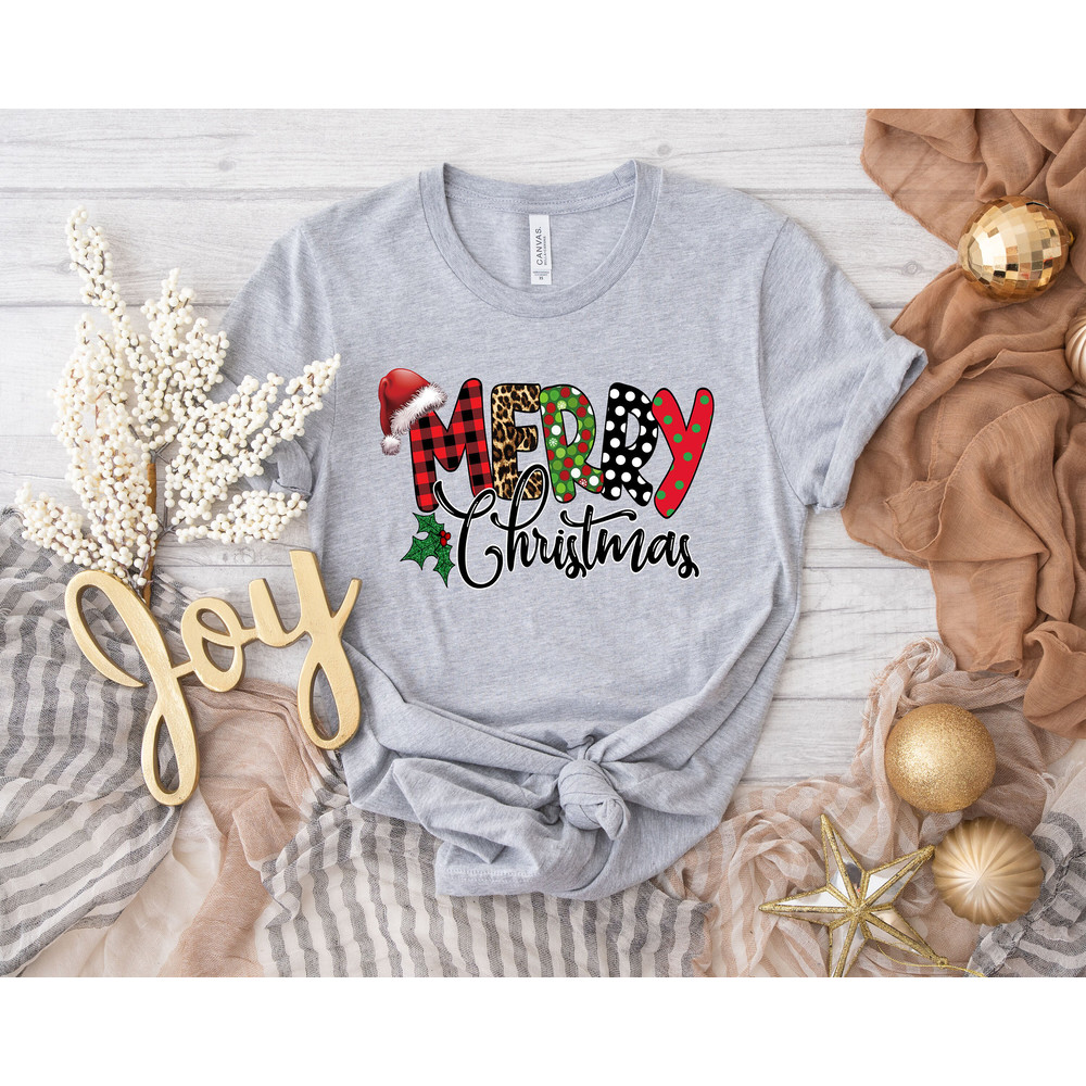 Merry Christmas Buffalo Plaid Sweatshirt, Christmas Crewneck Sweatshirt, Christmas Sweater, Women Christmas Shirts, Christmas Tshirt, Xmas - 2.jpg