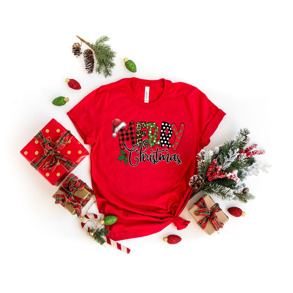 Merry Christmas Buffalo Plaid Sweatshirt, Christmas Crewneck Sweatshirt, Christmas Sweater, Women Christmas Shirts, Christmas Tshirt, Xmas - 3.jpg