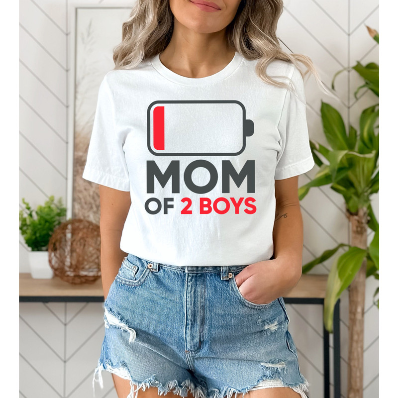 Mom of 2 Boys Funny Mothers Day Shirt, Mom of 2 Boys Shirt Gift from Son, Womens Clothing for Mom Wife, Mom Gift Idea for Wife from Husband - 3.jpg