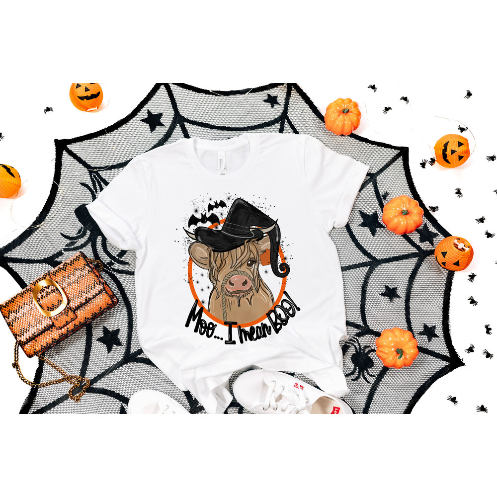 Moo I Mean Boo Shirt, Funny Cow Shirt, Funny Halloween Gifts, Halloween Shirt, Boo Shirt, Funny Ghost Halloween Shirt, Cow Halloween Shirt - 2.jpg