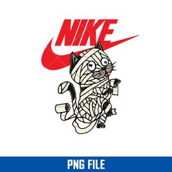 cat mummy nike png, cat mummy swoosh png, nike logo png, cat mummy png digital file