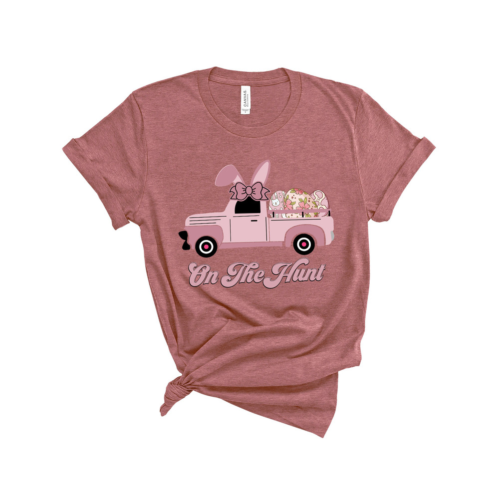 On the Hunt Truck Shirt, Easter Truck Shirt, Easter Bunny Eggs Shirt, Easter Day Shirt, Funny Easter Shirt, Easter Matching Shirt - 4.jpg