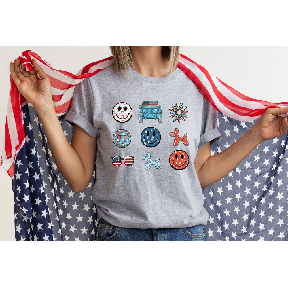 Red White and Blue, America Tee, Fourth of July Shirt Celebration T-Shirt, USA shirt, Summer BBQ Shirt, Freedom TShirt, Independence Shirt - 3.jpg