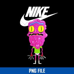 rick horror nike png, rick horror swoosh png, nike logo png, rick and morty png digital file