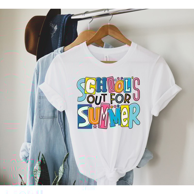 Schools Out For Summer Shirt, Last Day of School, End Of School Year, Goodbye School, Teacher Off Duty, Teacher Mode Tee, Teacher Summer Tee - 1.jpg