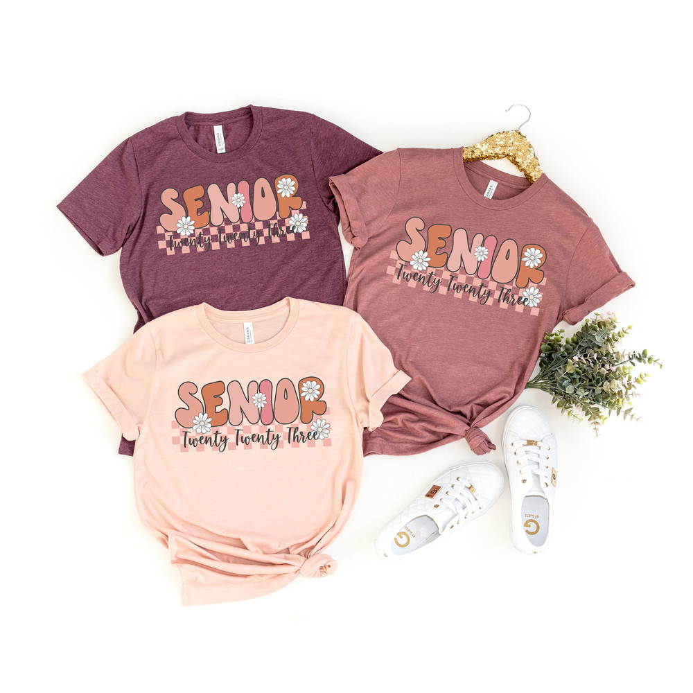 Senior 2023 Shirt, Senior 2023 Floral Shirt, Senior Shirt, Graduation Shirt, Graduation 2023 Flower Shirt, Class Of 2023 Shirt, School Shirt - 3.jpg