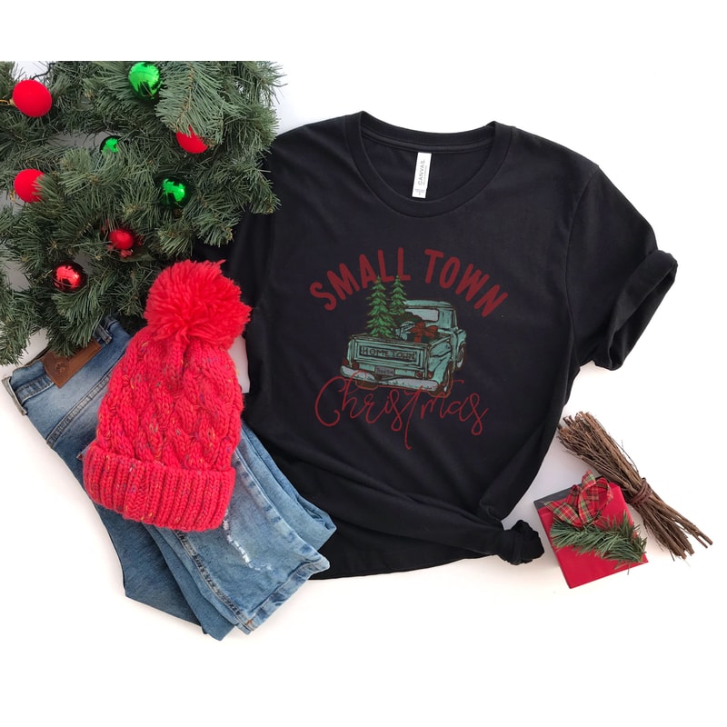 Small Town Christmas Sweatshirt, Christmas Shirt, Country Christmas Shirt, Christmas Sweater, Holiday Gifts, Farmer Christmas Shirt - 4.jpg
