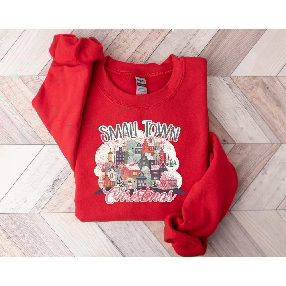 Small Town Christmas Sweatshirt, Christmas Shirt, Country Christmas Shirt, Christmas Sweatshirt, Holiday Shirt, Retro Christmas Shirt - 2.jpg