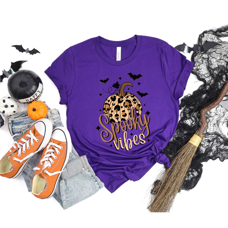 Spooky Vibes shirt, Spooky vibe tshirt, Halloween Leopard shirt,Retro Halloween shirt,Funny Halloween shirt, Halloween shirt,Spooky tshirt - 3.jpg