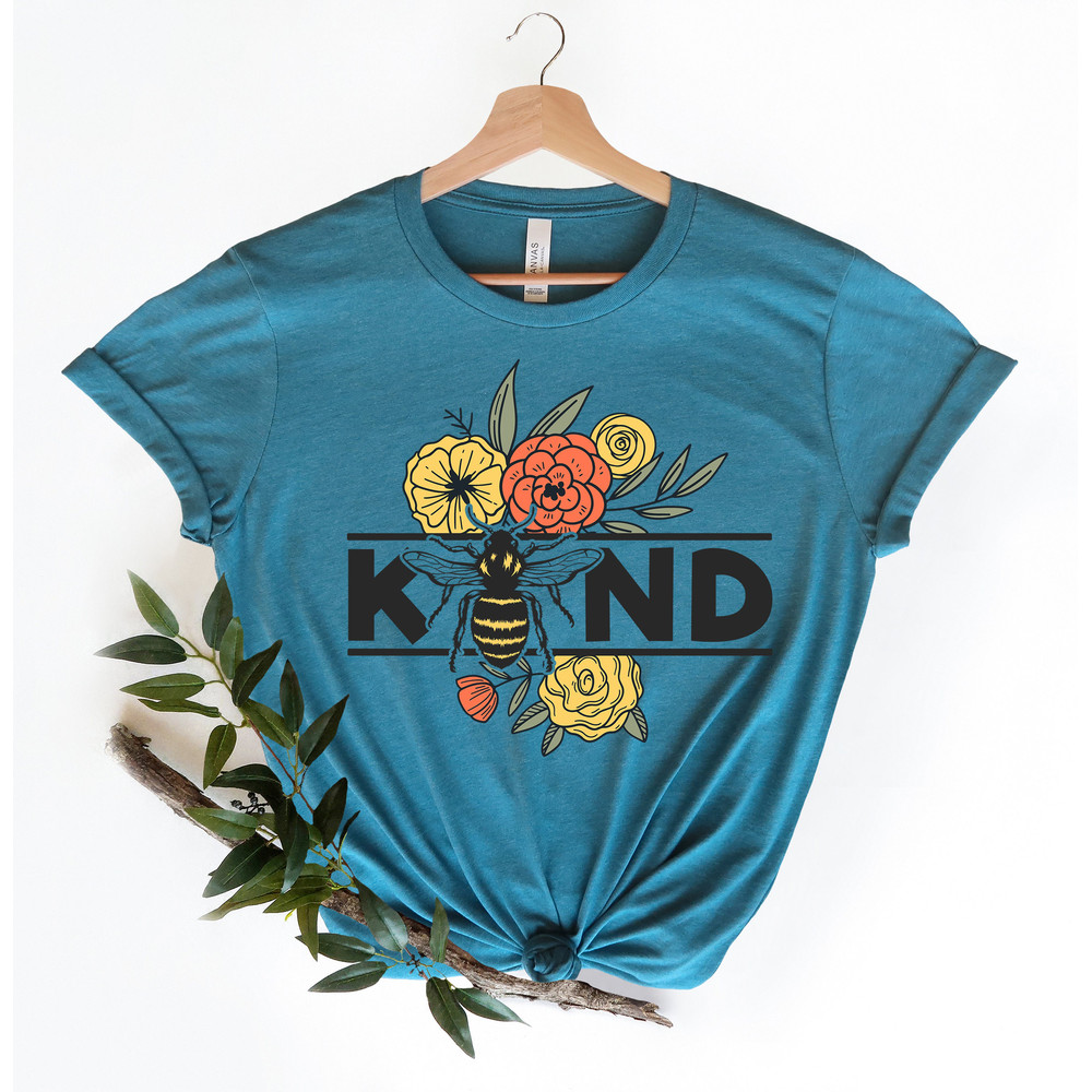 Spread Kindness, Flower Shirt, Floral Be Kind Shirt, Be kind Shirt, Kindness Shirt, Just Be Kind Shirt, Kindness Quote, Wild Flower Shirt - 3.jpg