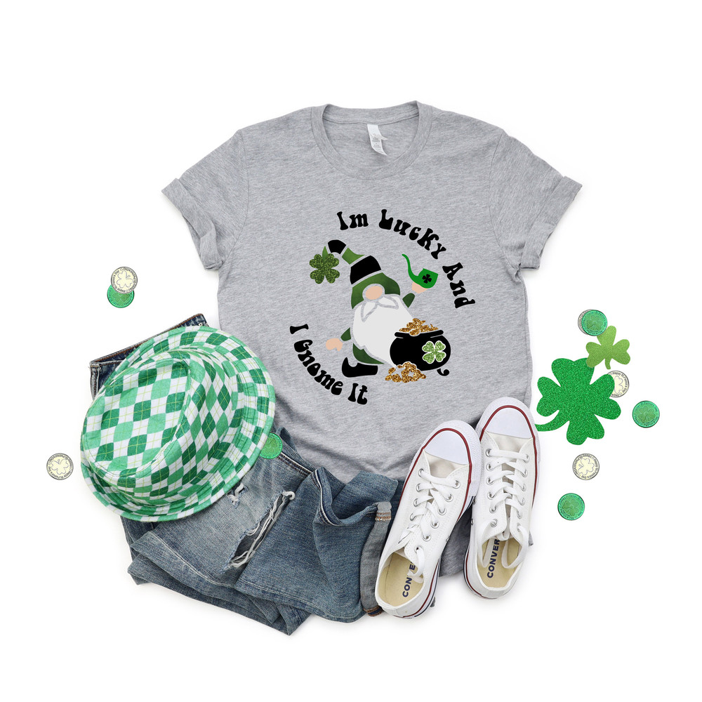 St Patrick's Day Gnomes Shirt,St Patricks Day Shirt,Shamrock Lucky Lips,Four Leaf Clover,Shamrock Shirts,Patrick's Day,Irish Tshirt - 2.jpg