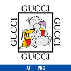 2 Stupid Dogs Gucci Png, Gucci Logo Png, 2 Stupid Dogs Png, Gucci Fashion Brand Png, Digital Ai File