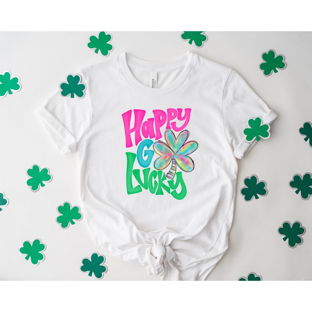 St Patricks Day Shirt,Happy Go Lucky Rainbow,Shamrock Shirt, St Patty's Shirt,Irish Shirt,Shenanigans Drinking Shirt,Family Matching Shirt - 2.jpg