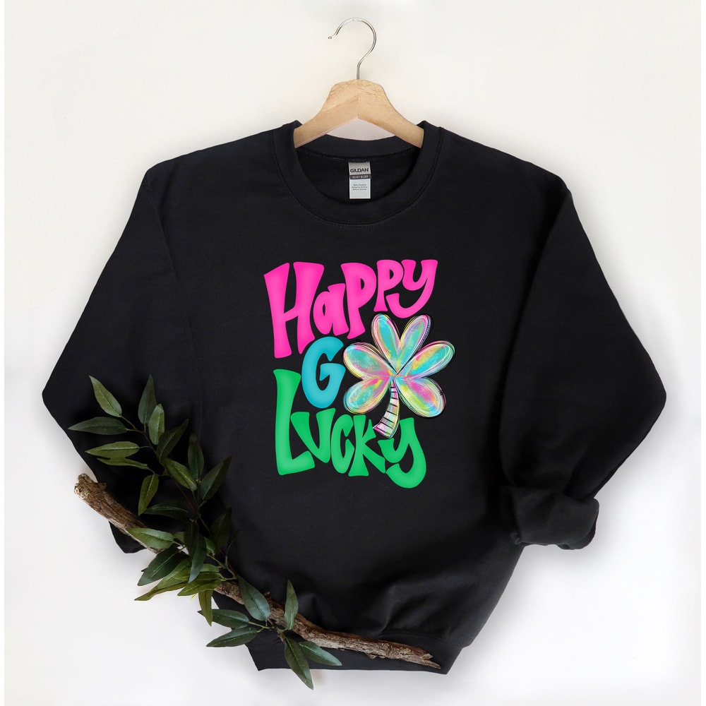 St Patricks Day Shirt,Happy Go Lucky Rainbow,Shamrock Shirt, St Patty's Shirt,Irish Shirt,Shenanigans Drinking Shirt,Family Matching Shirt - 4.jpg