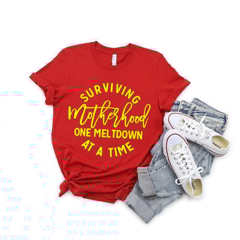 Surviving motherhood one meltdown at a time shirt, Funny Mom shirt, Wife shirt, Mama shirt, Mom life shirt, Mothers day gift, Mom birthday - 2.jpg