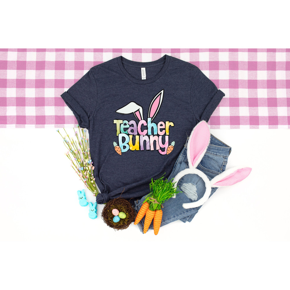 Teacher Bunny Shirt, Teacher Bunny Easter Shirt, Easter Expecting Teacher Top, Easter Teacher Shirt, Teacher Shirt, Easter For Gift - 3.jpg