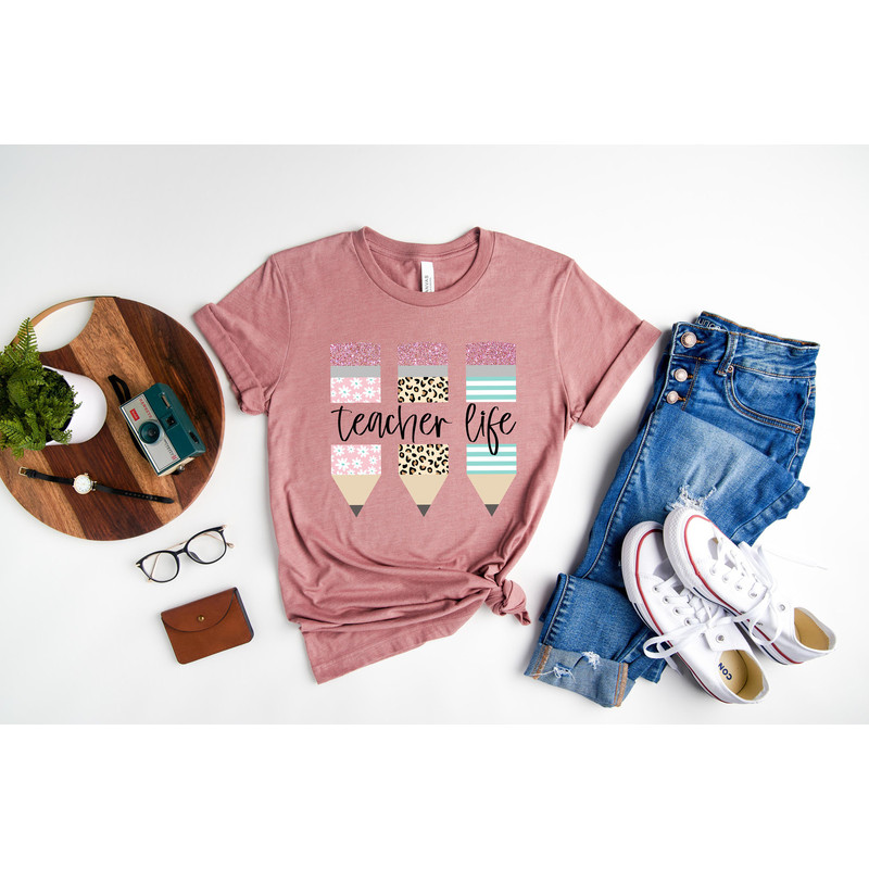 Teacher Shirt, Teacher Life Shirt, Pencil Teacher Shirt, Kindergarten Teacher Shirt, Elementary Teacher Shirt, Teacher Gift - 2.jpg