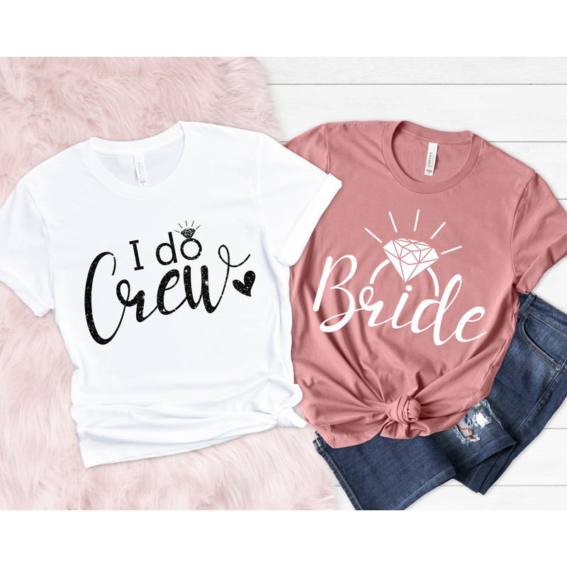 Team Bride Shirts, I Do Crew Shirt, Bridal Shirt, Engagement Party Shirt, Bride Shirt, Bachelorette Party Shirts, Bridesmaid Shirts - 2.jpg