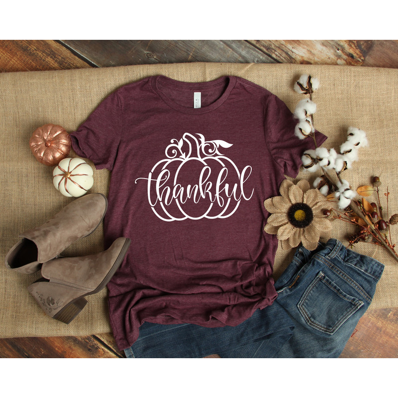 Thankful Pumpkin Shirt, Cheetah Pumpkin Shirt,Thanksgiving Shirt, Thankful Shirt,Fall Shirt, Hello Pumpkin,Family Matching Shirt - 2.jpg