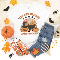 tis the season to be spooky shirt t-shirt, spooky shirt, halloween shirt, halloween party shirt, funny halloween tee, gi