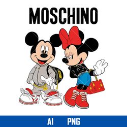 mickey and minne moschino png, gucci logo png, mickey and minne png, fashion brand png, ai digital file