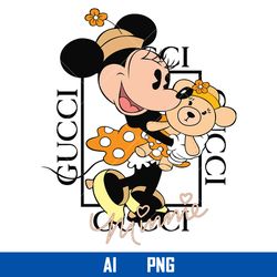 minie gucci logo png, gucci brand logo png, minnie mouse png, disney gucci png, ai digital file