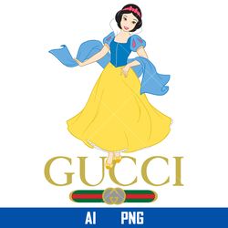 snow white gucci logo png, gucci brand logo png, snow white png, disney gucci png, ai digital file
